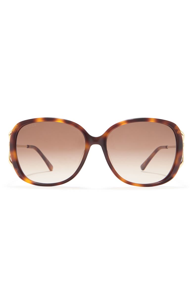 Gucci 58mm Oval Sunglasses, Main, color,
