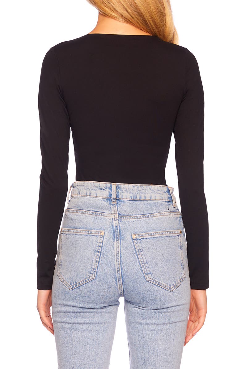 Susana Monaco Long Sleeve V-Neck Top, Alternate, color,