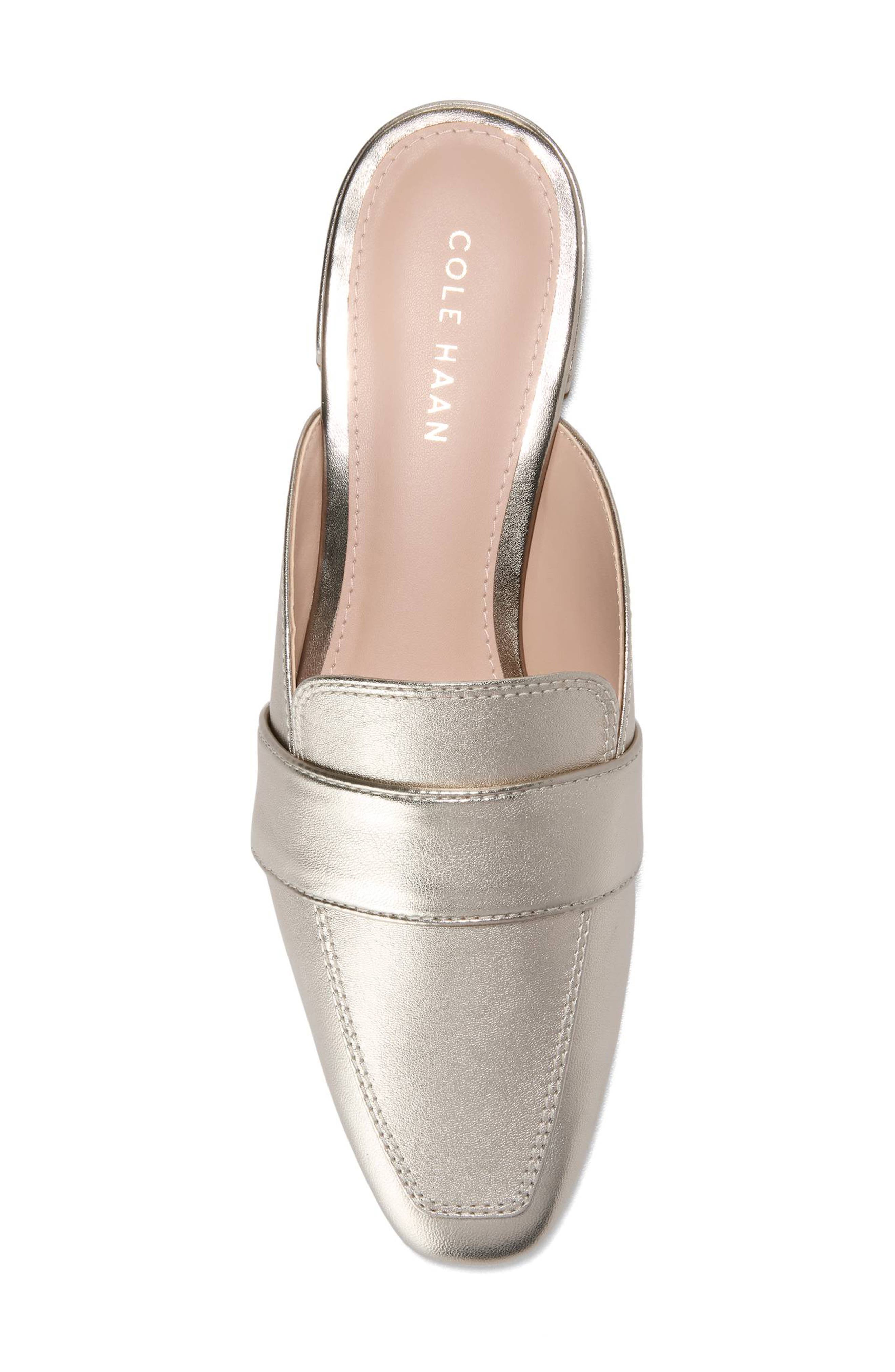 Cole Haan Pasha Mule, Alternate, color, Soft Gold Leather