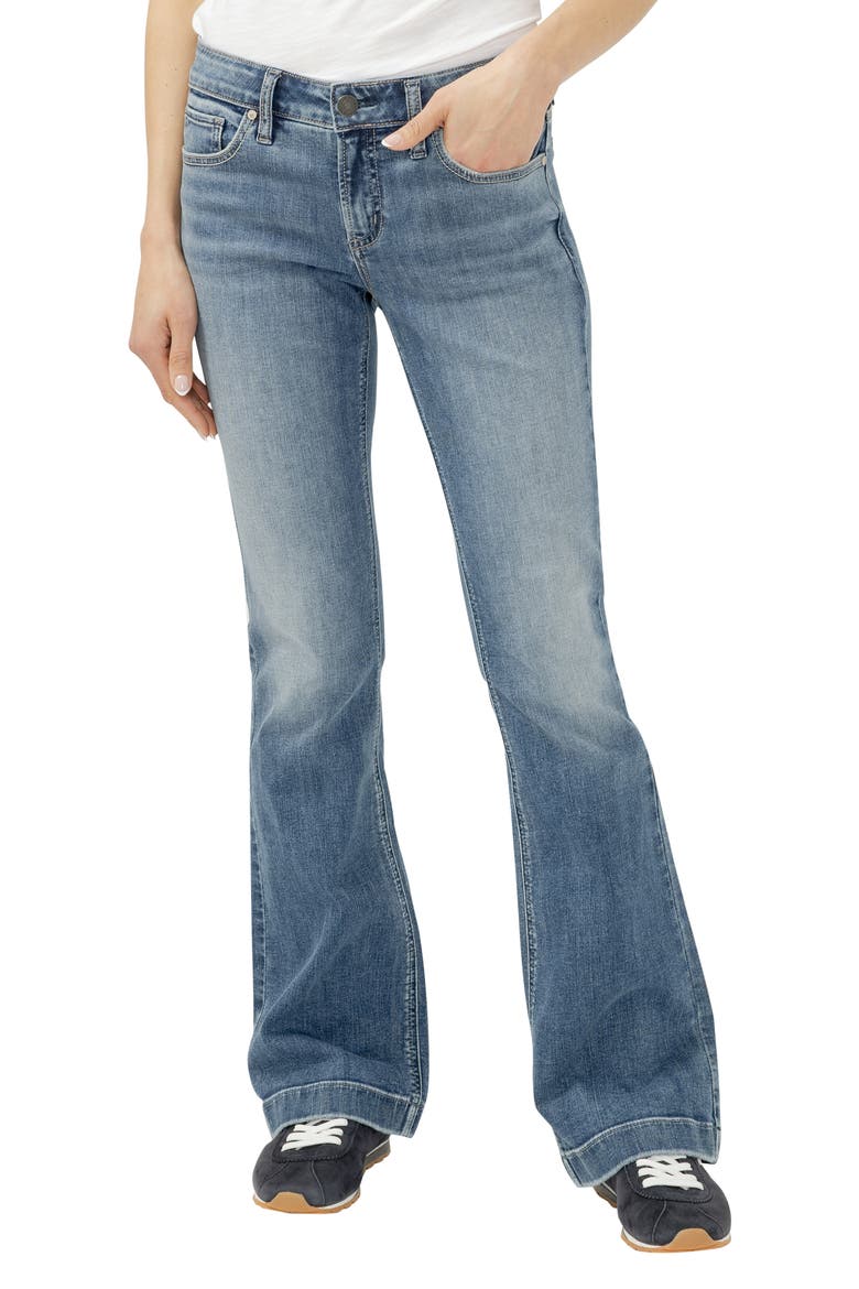 Elyse Curvy Mid Rise Bootcut Jeans, Main, color, SATURDAY MORNING