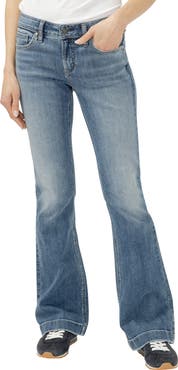 Silver Jeans Co. Elyse Curvy Mid Rise Bootcut Jeans
