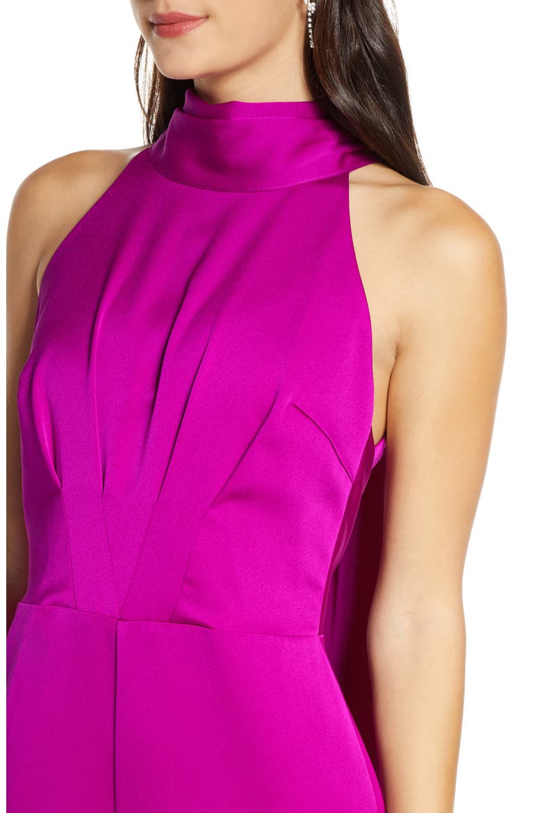 Tie Back Satin Jumpsuit, Alternate, color, ORCHID