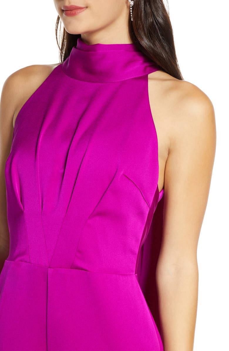Harlyn Tie Back Satin Jumpsuit, Alternate, color, 