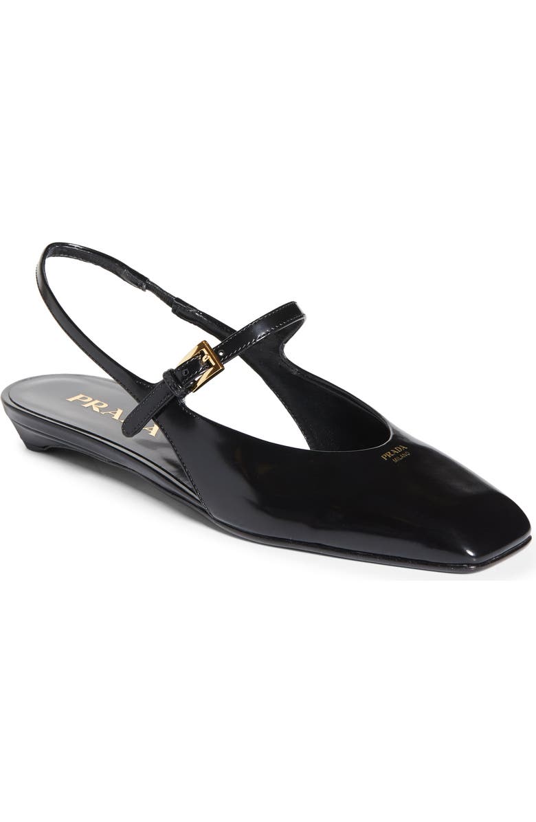 Prada Modellerie Square Toe Slingback, Main, color,