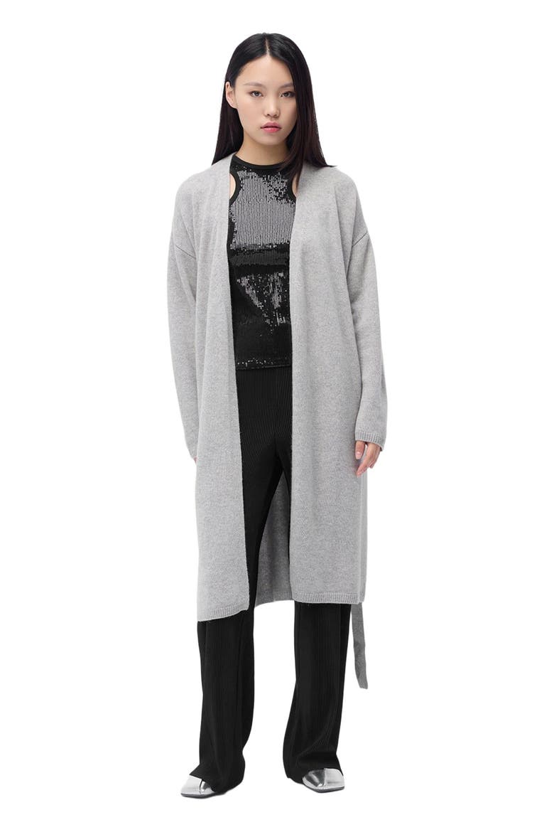 Long Maternity Cashmere Robe, Main, color, dawn blue