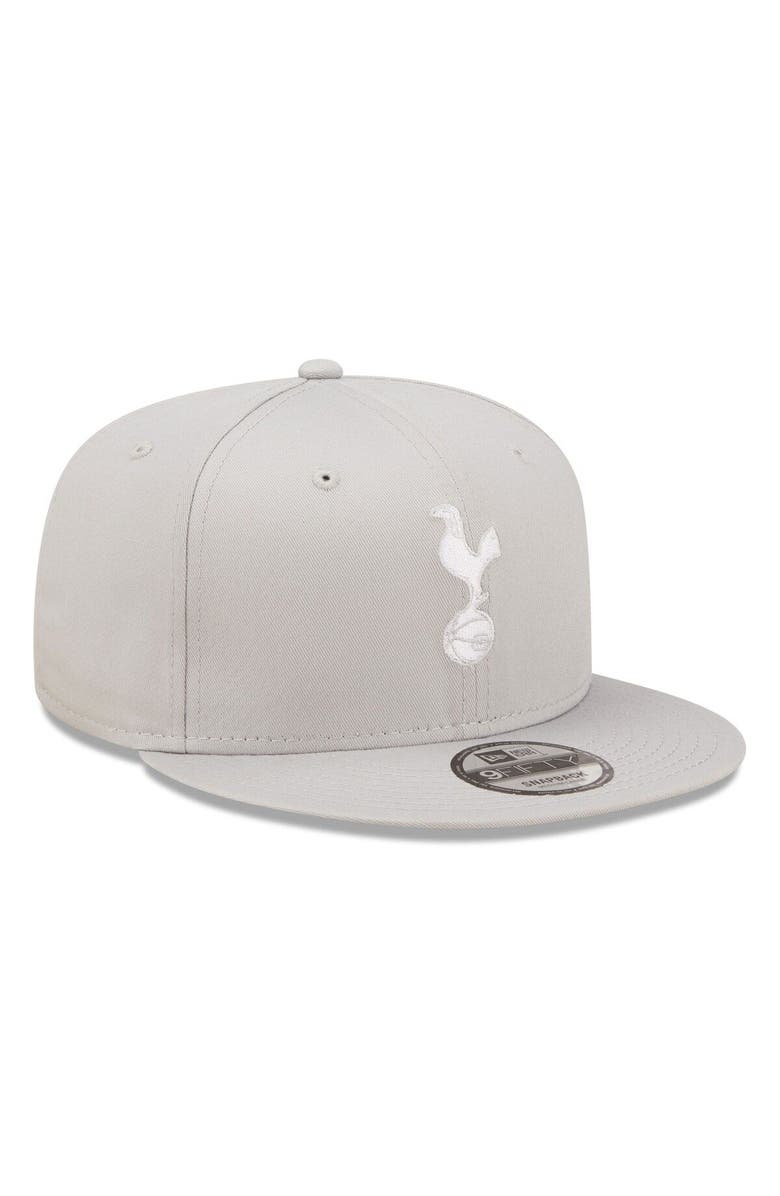 New Era Men's New Era Gray Tottenham Hotspur Logo 9FIFTY Snapback Hat, Alternate, color, 