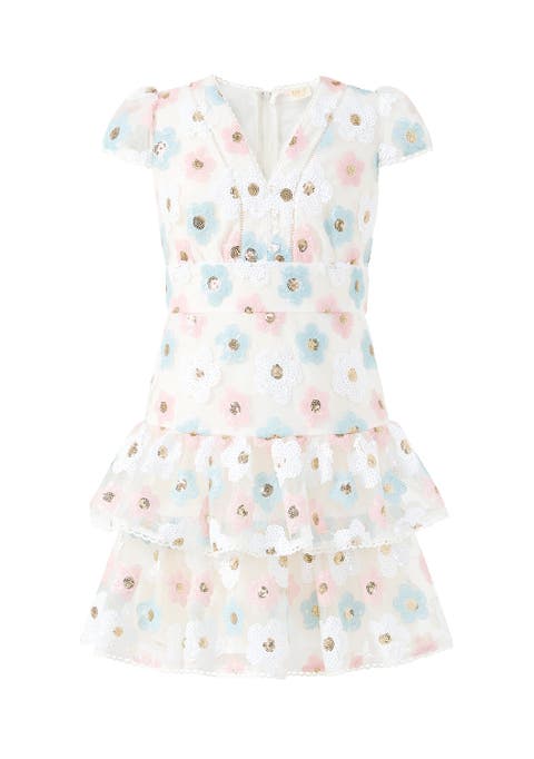 Gabrielle Frill Sequin Mini Dress (Toddler, Little Kid & Big Kid)