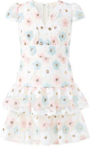 Marlo Kids Gabrielle Frill Sequin Mini Dress