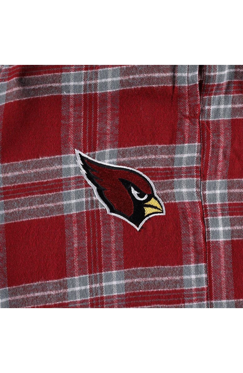 CONCEPTS SPORT Men's Concepts Sport Cardinal/Gray Arizona Cardinals Big & Tall Flannel Sleep Set, Alternate, color, 