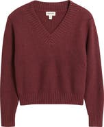 Open Edit Rib V-Neck Sweater