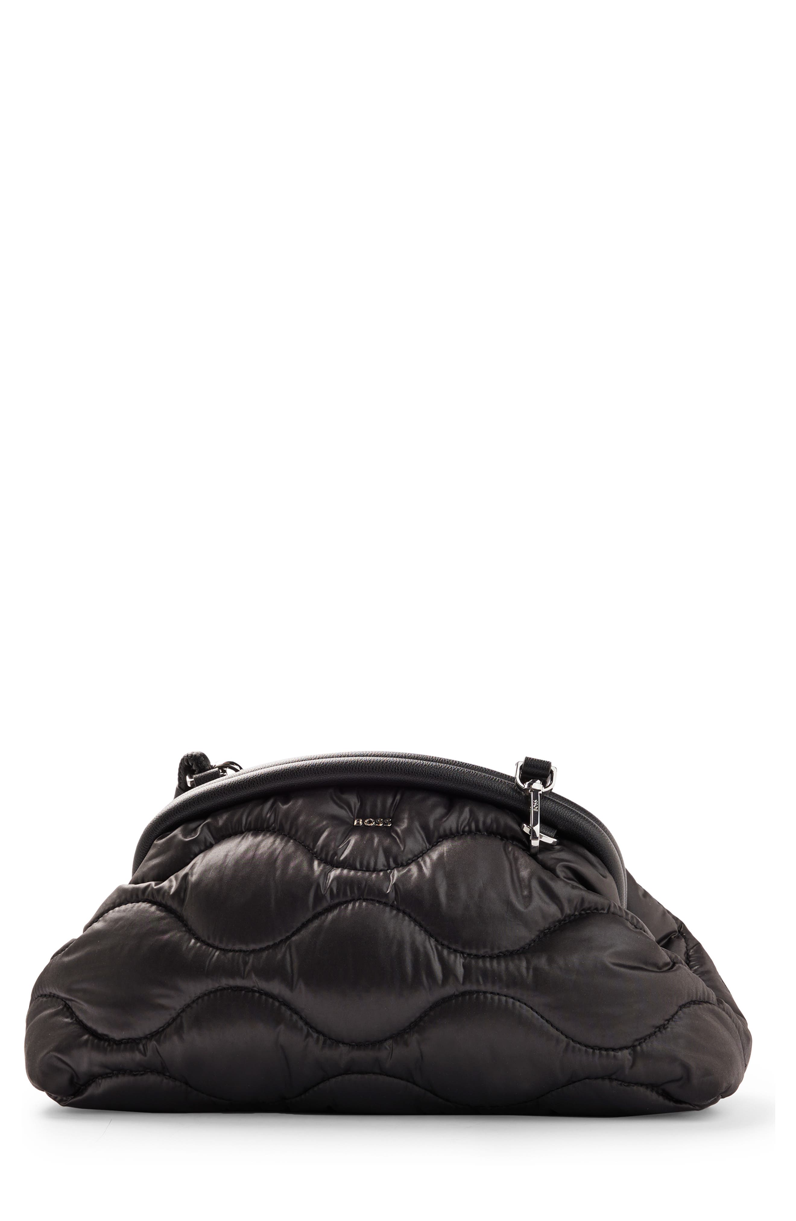 BOSS Ellie Quilted Clutch, Main, color, 