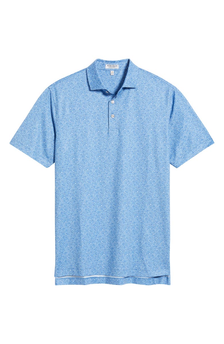 Peter Millar Champaigne & Caviar Performance Jersey Polo, Alternate, color, Evening Tide