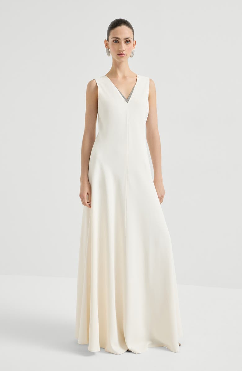 Brunello Cucinelli Fluid dress, Alternate, color, Chalk