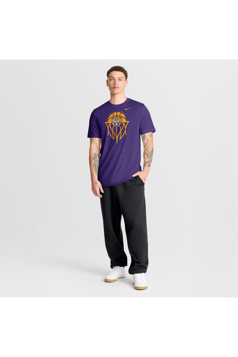 Men's Nike Purple LSU Tigers Basketball Icon Legend Dri-FIT T-Shirt, Alternate, color, Purple