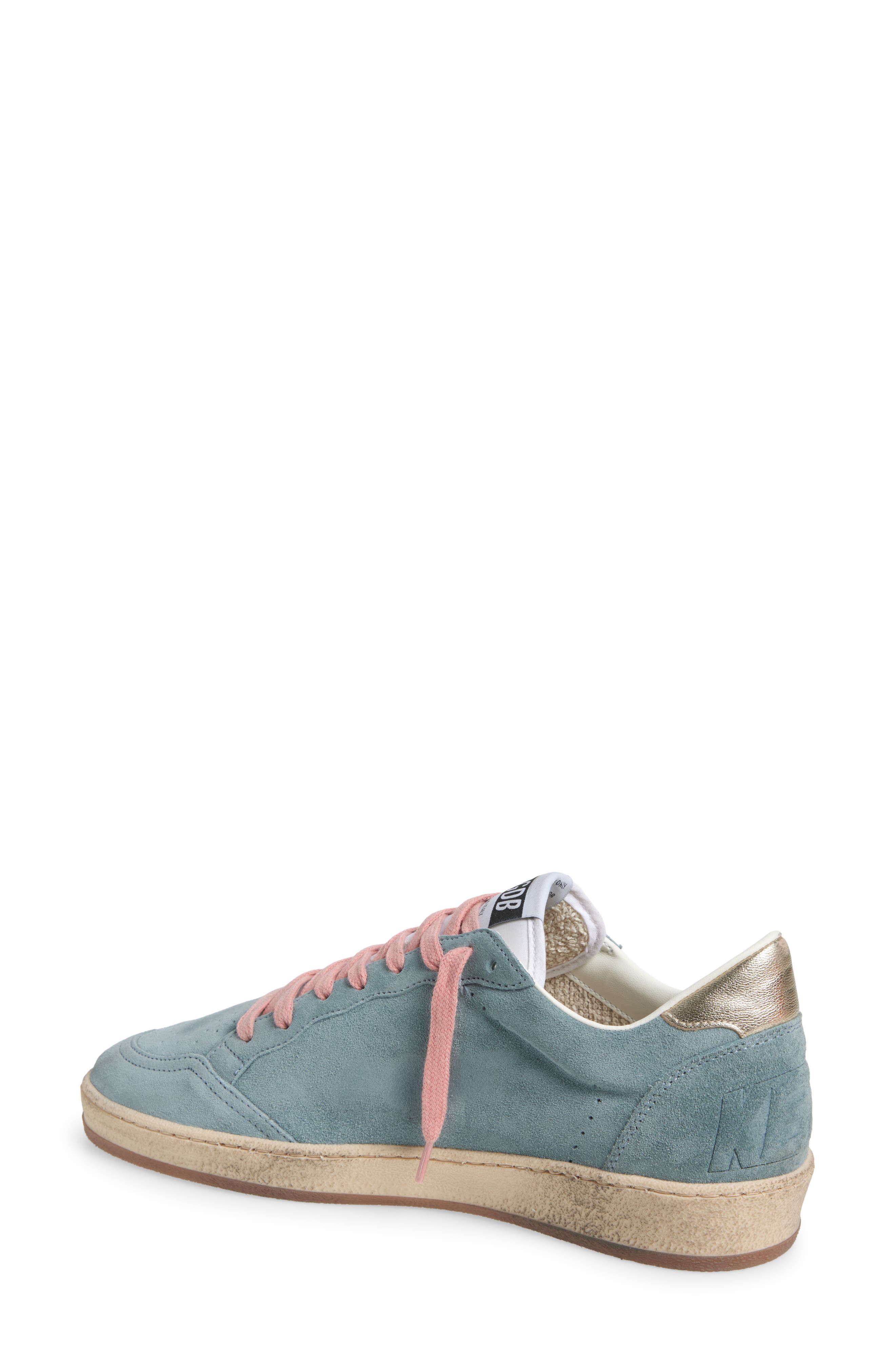 Golden Goose Ball Star Low Top Sneaker, Alternate, color, Silver Blue/ Light Yellow