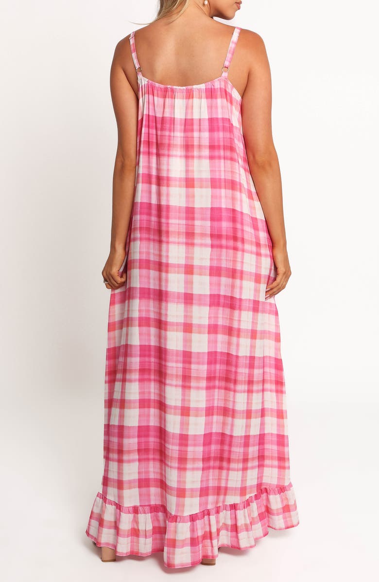 Petal & Pup Perle Checkered Maxi Dress, Alternate, color, Pink Check