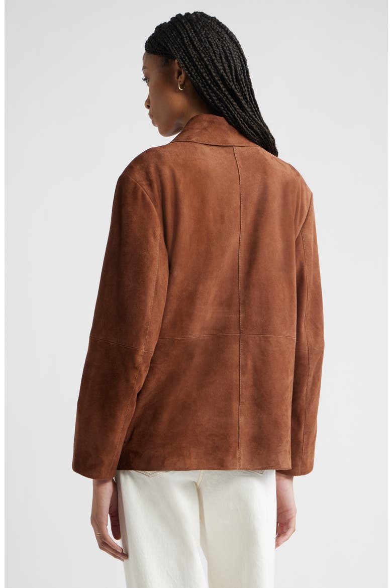 Suede Shirt Jacket, Alternate, color, BROWN MUSTANG