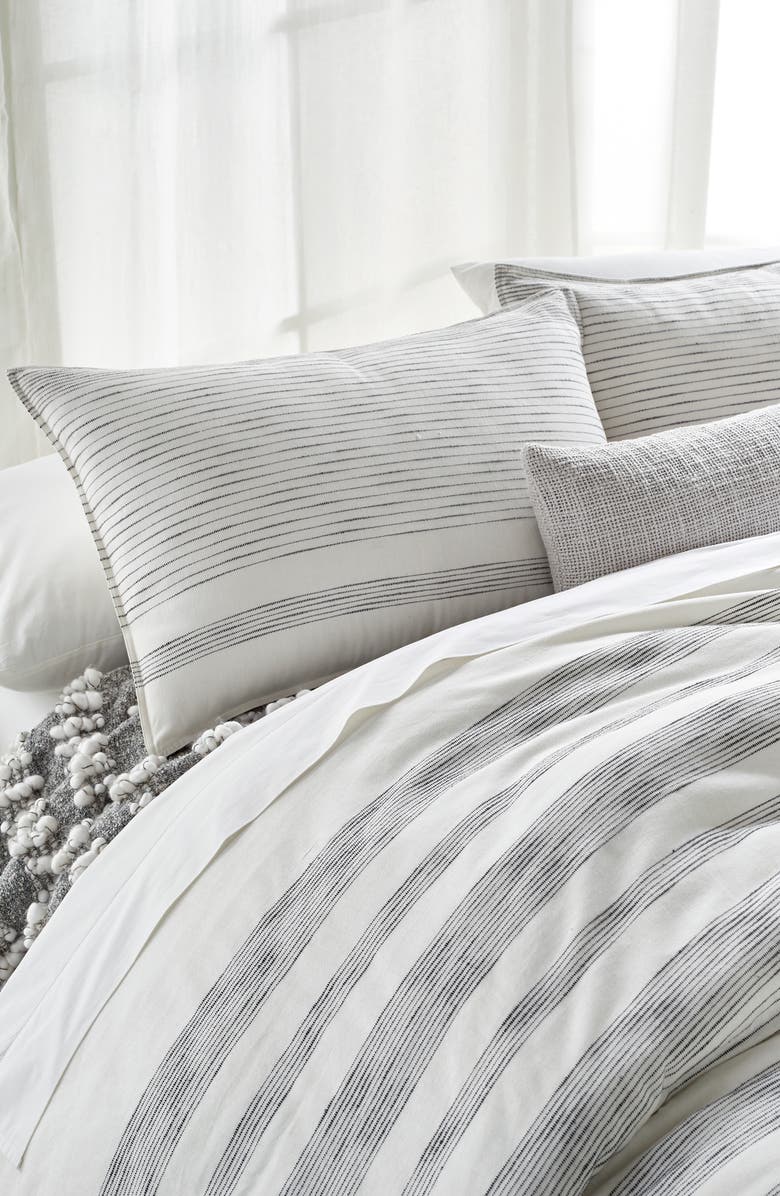 DKNY Pure Woven Stripe Duvet, Alternate, color, 