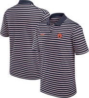Nike Men's Nike Navy Auburn Tigers Solid Foundation Striped Dri-FIT Polo