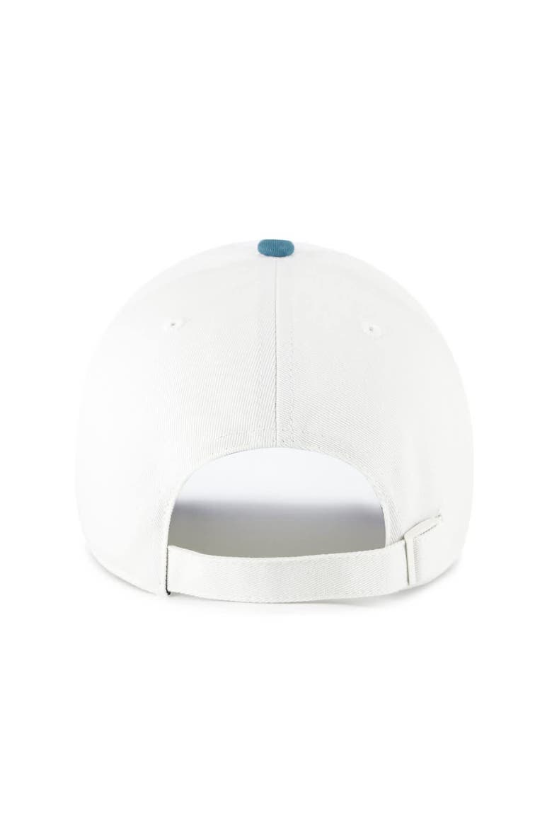 Men's '47 White/Teal Boston Red Sox Contemporary Tonal Clean Up Adjustable Hat, Alternate, color, White