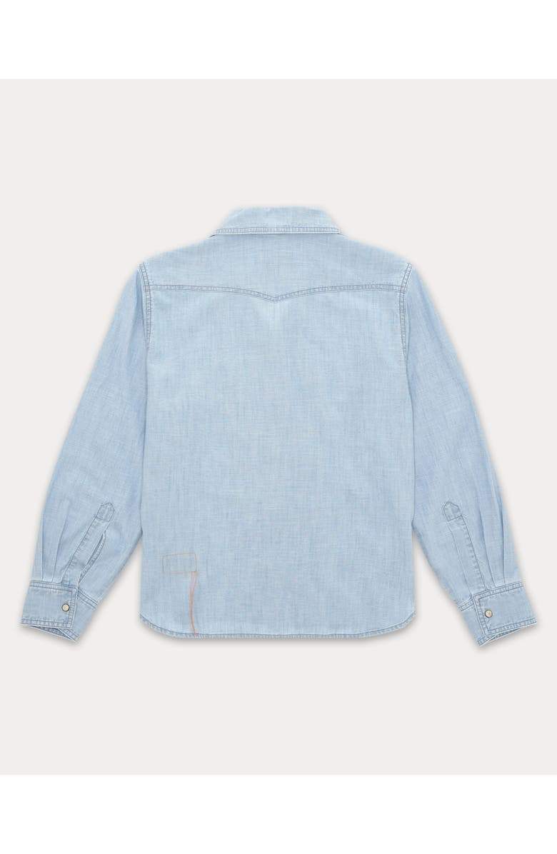 Fortela Berthe Chambray Shirt, Alternate, color, Bleach Wash
