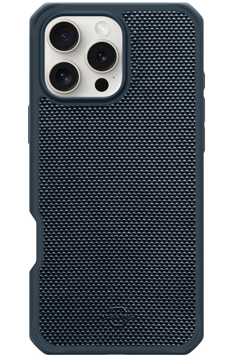 ITSkins Ballistic_R Nylon MagSafe Case for Apple iPhone 16 Pro Max, Main, color, Blue