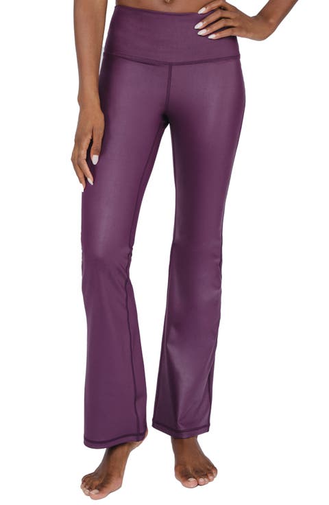 Faux Leather Yoga Pants