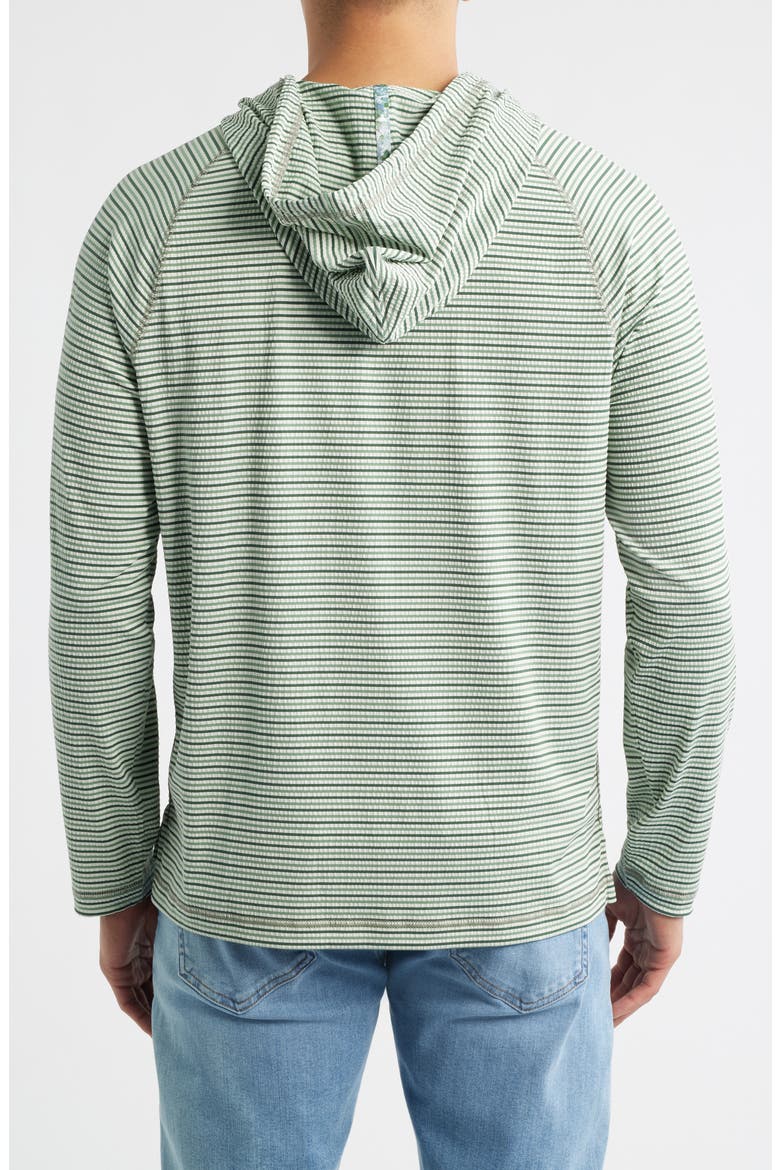 Starboard Shores Stripe Seersucker Hoodie, Alternate, color, BAYTREE