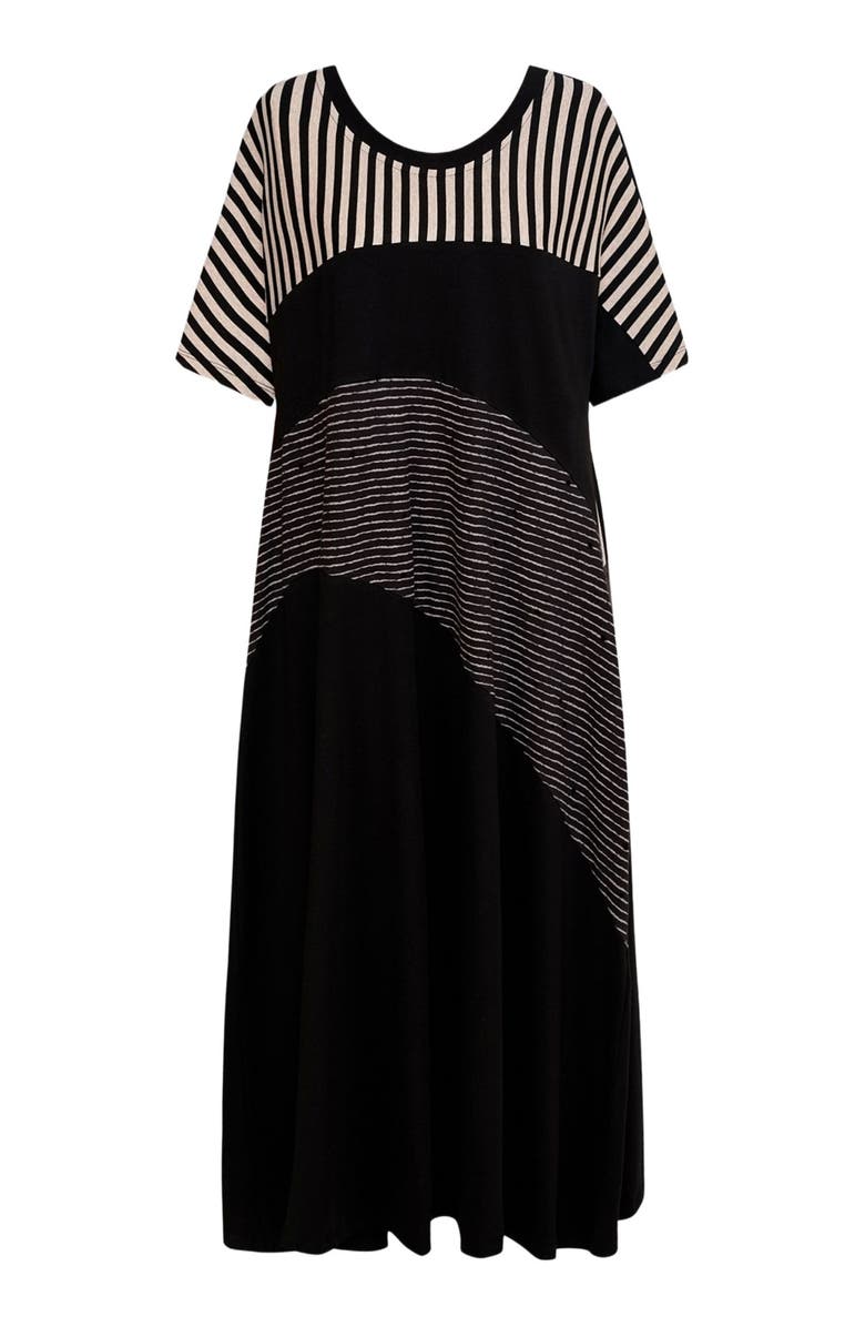 Alembika Jersey patchwork maxi dress, Alternate, color, 