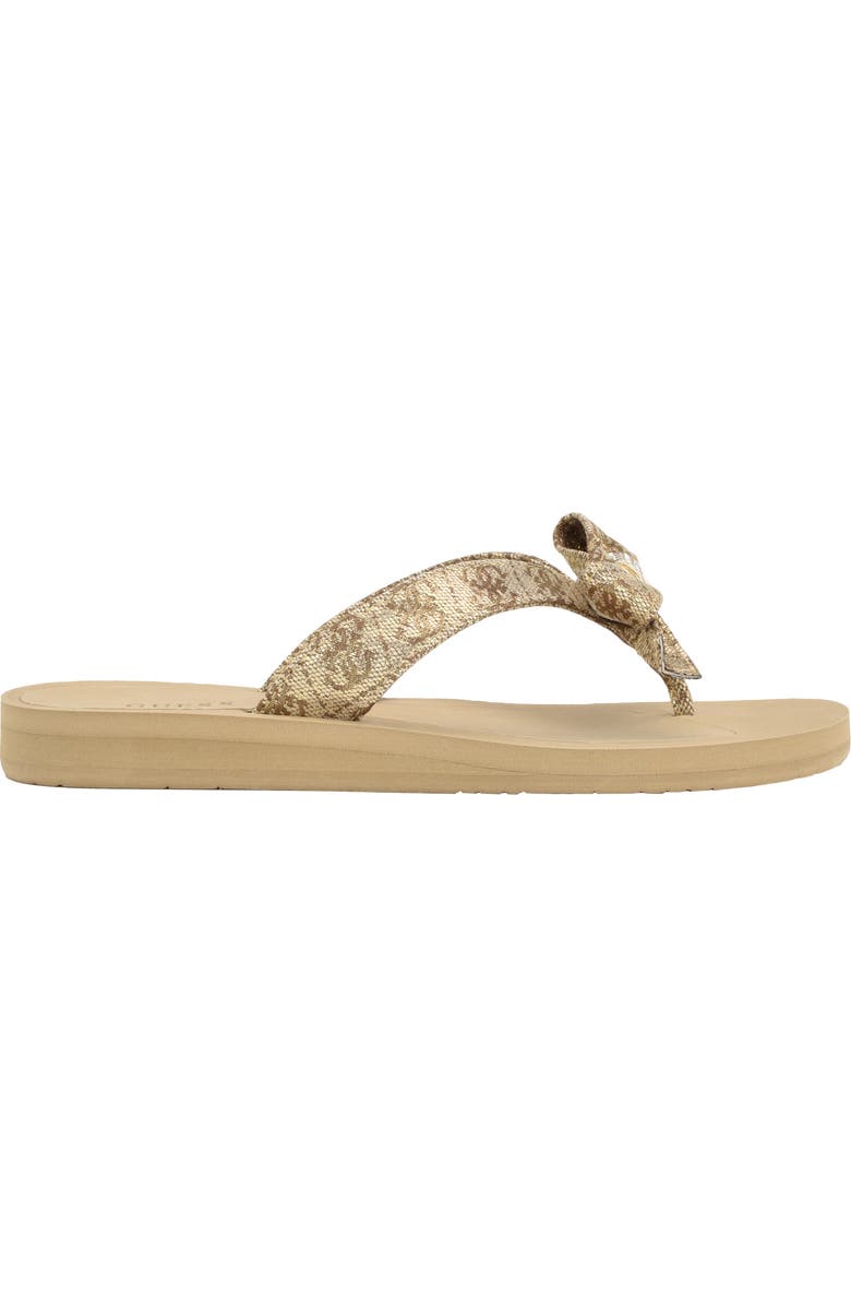GUESS Tuta Flip Flop, Alternate, color, Gold 710