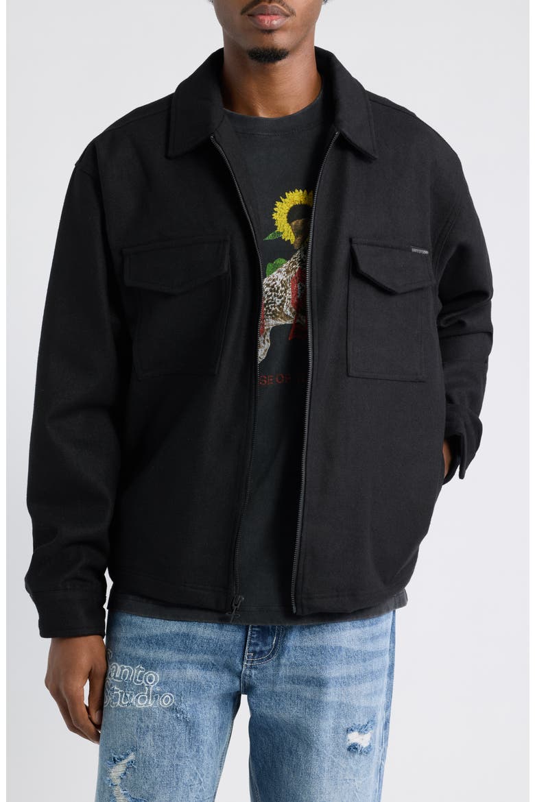 Amalfi Wool Jacket, Main, color, BLACK