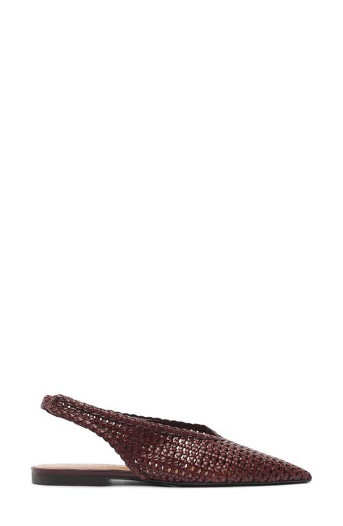 Arezzo Eva Slingback Pointed Toe Flat In Multi