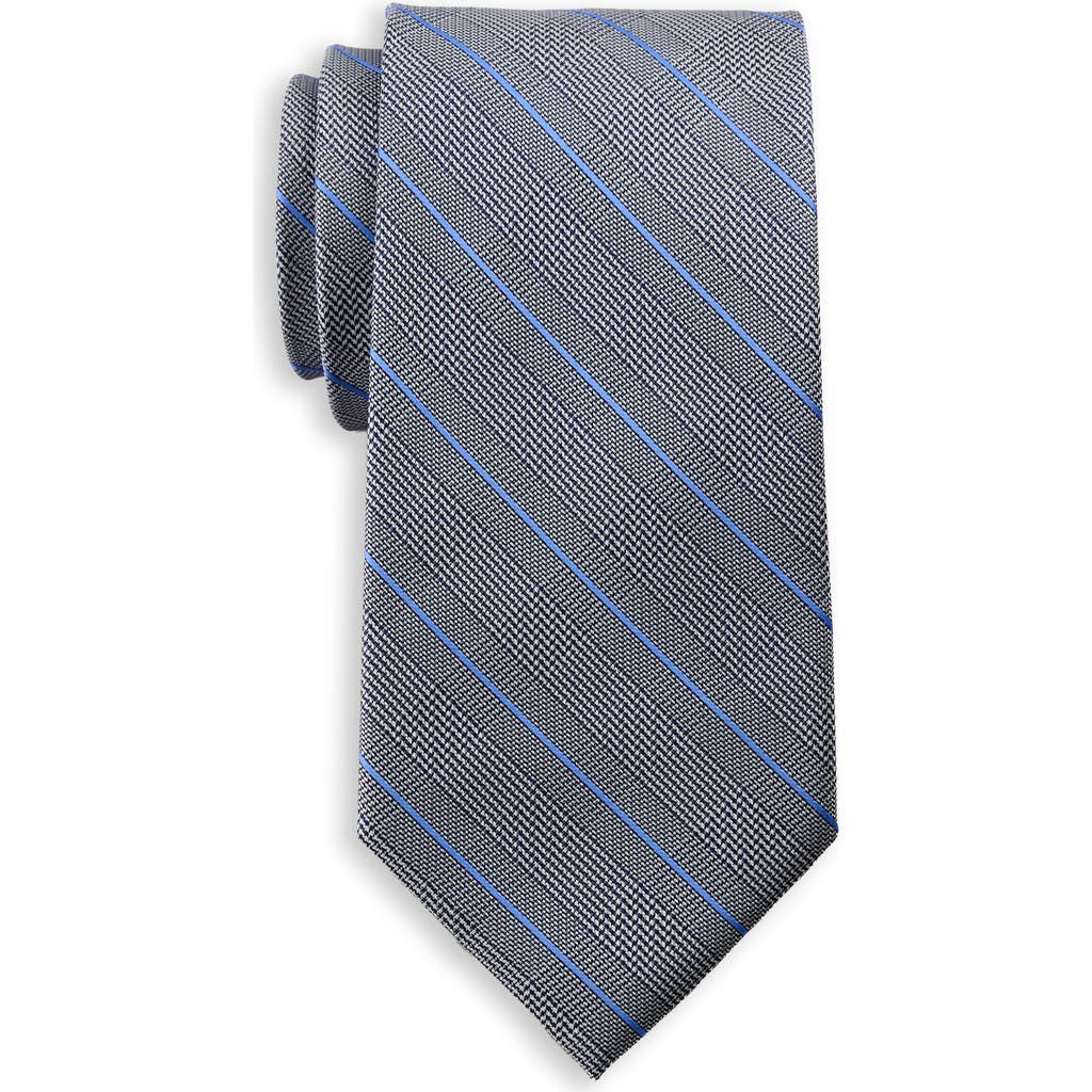 Synrgy By Dxl Big & Tall Dusty Glen Plaid Tie In Navy
