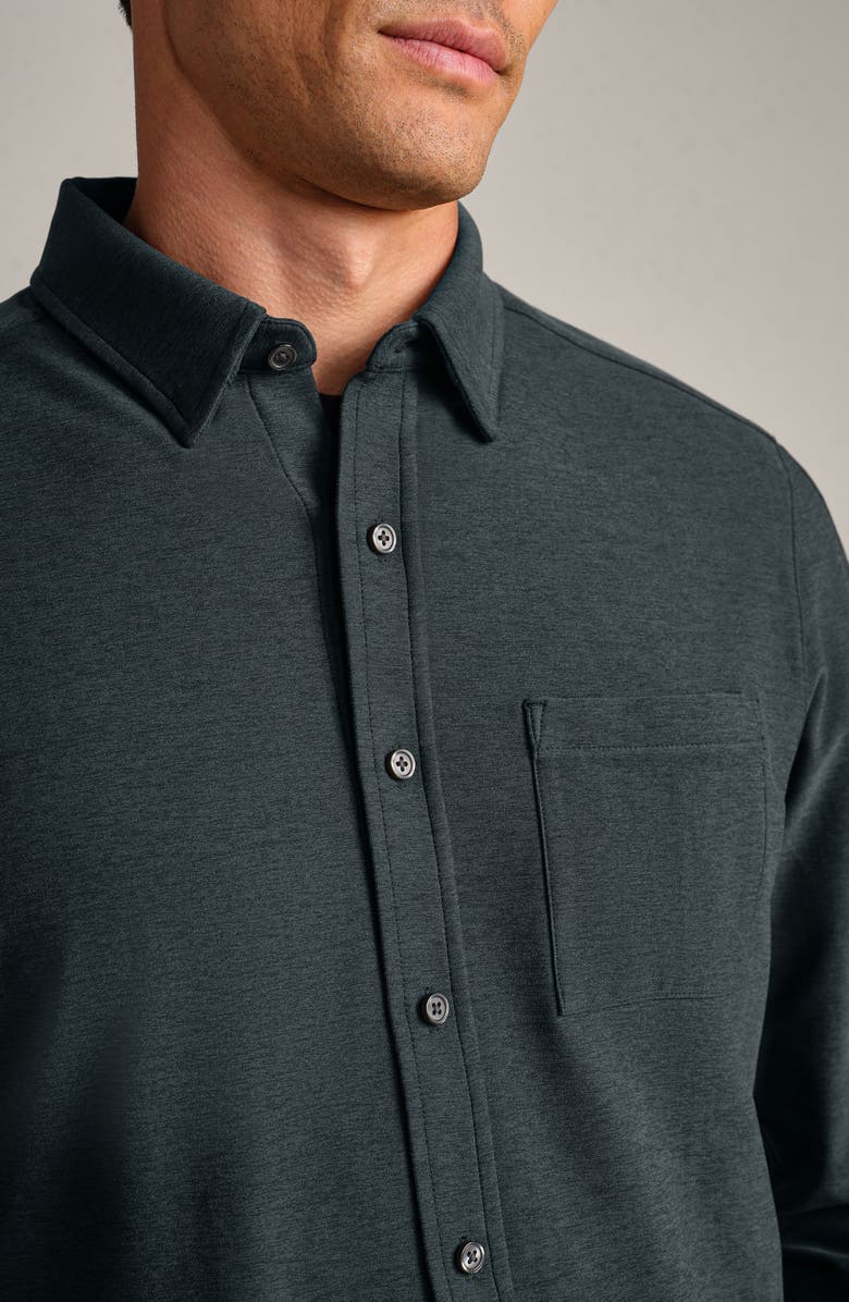Rhone WFH Knit Button-Up Shirt, Alternate, color, Pine Gray