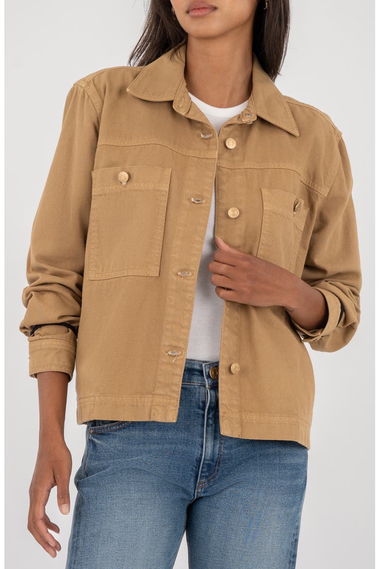 Barb Pocket Jacket, Alternate, color, CARAMEL