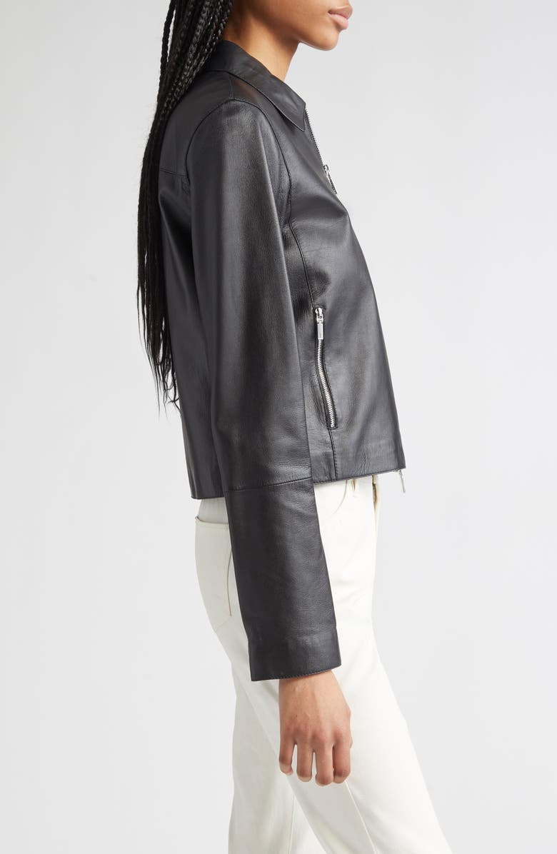 Lafayette 148 New York Zip Front Crop Jacket, Alternate, color, 