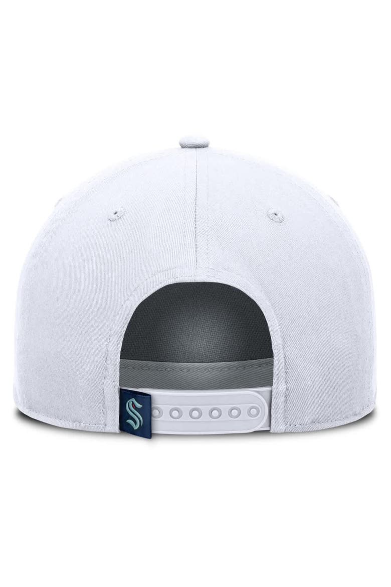 Men's Fanatics White Seattle Kraken Rope A-Frame Adjustable Hat, Alternate, color, White