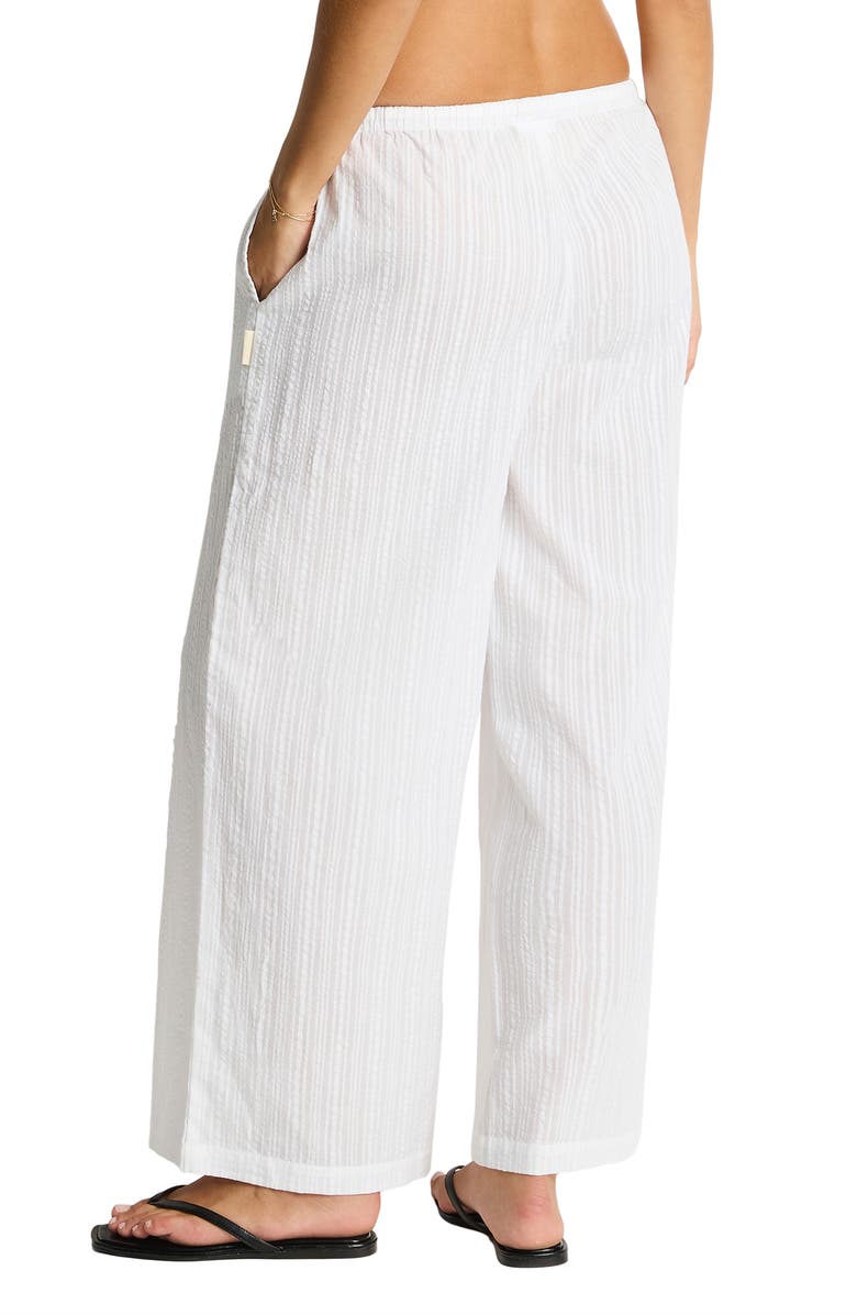 Sea Level Surf Cover-Up Pants, Alternate, color, White