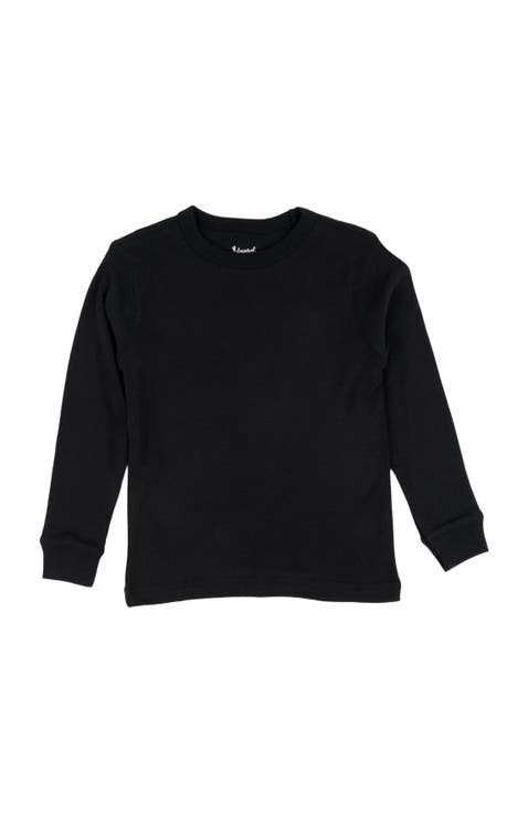 Kids Long Sleeve T-Shirt, 100% Cotton, Solid Colors