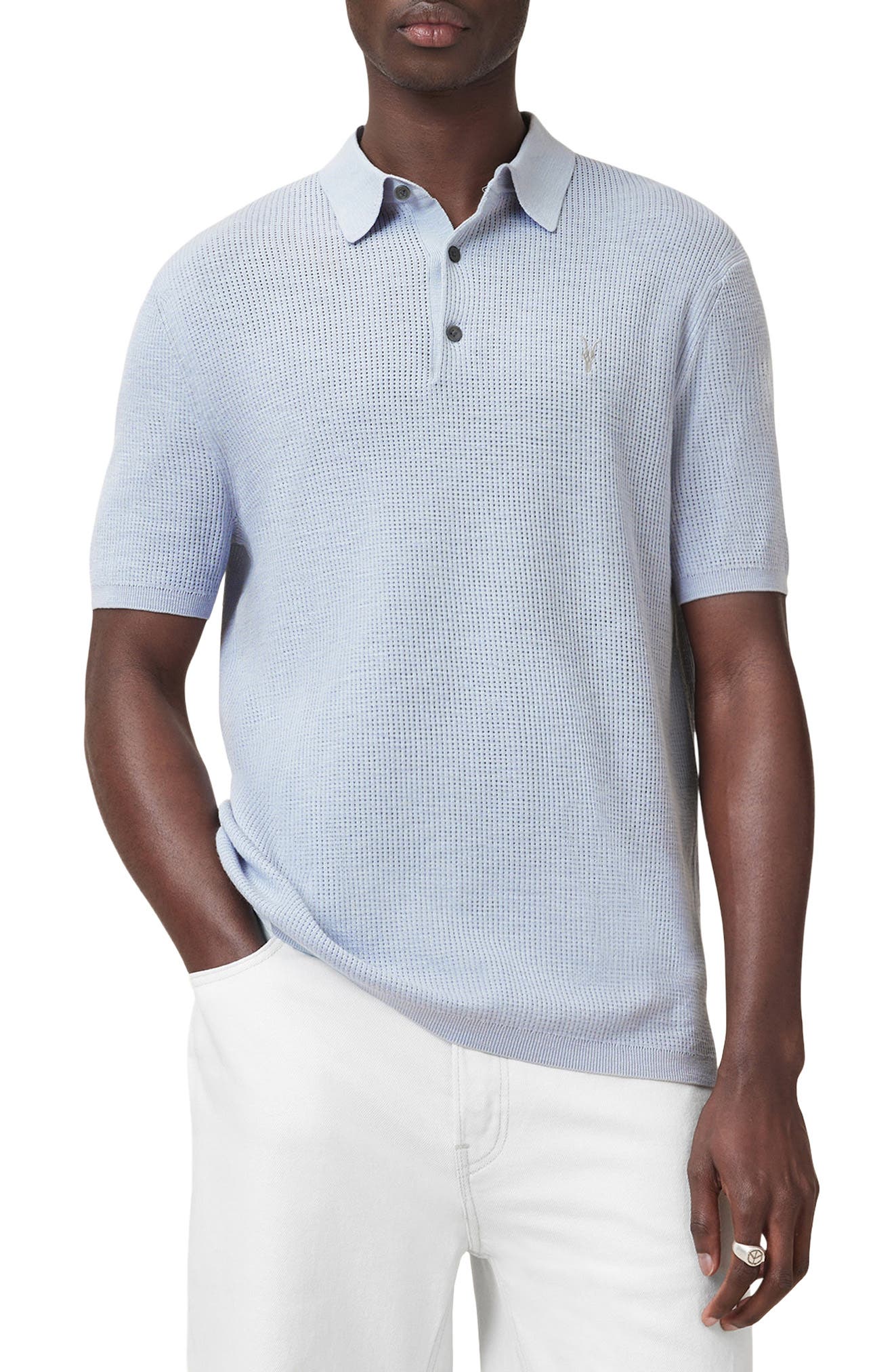 AllSaints Aubrey Ribbed Polo