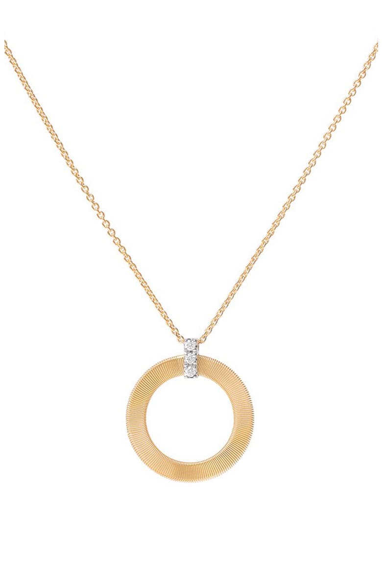 Masai 18K Yellow Gold & Diamond Single Circle Short Pendant Necklace, Alternate, color, YELLOW GOLD/DIAMOND