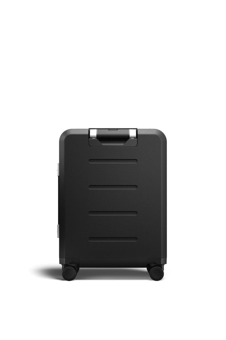 Ramverk Pro Hardside 21 Inch Carry On Luggage Spinner with Buckle Closure and Zipper Front Access Pocket, Alternate, color, Silver