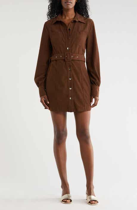 AREA STARS Sosi Long Sleeve Shirtdress