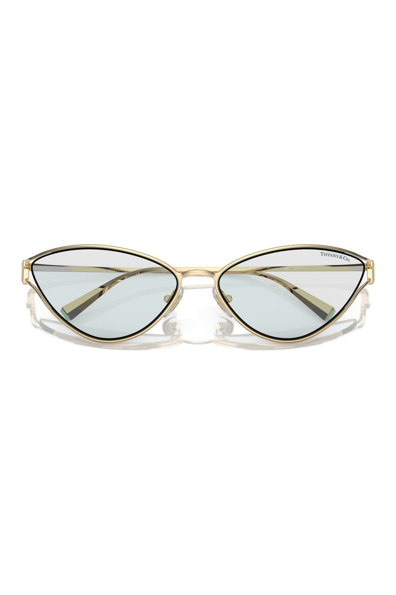 61mm Cat Eye Sunglasses, Alternate, color, PALE GOLD / PHOTO AZURE