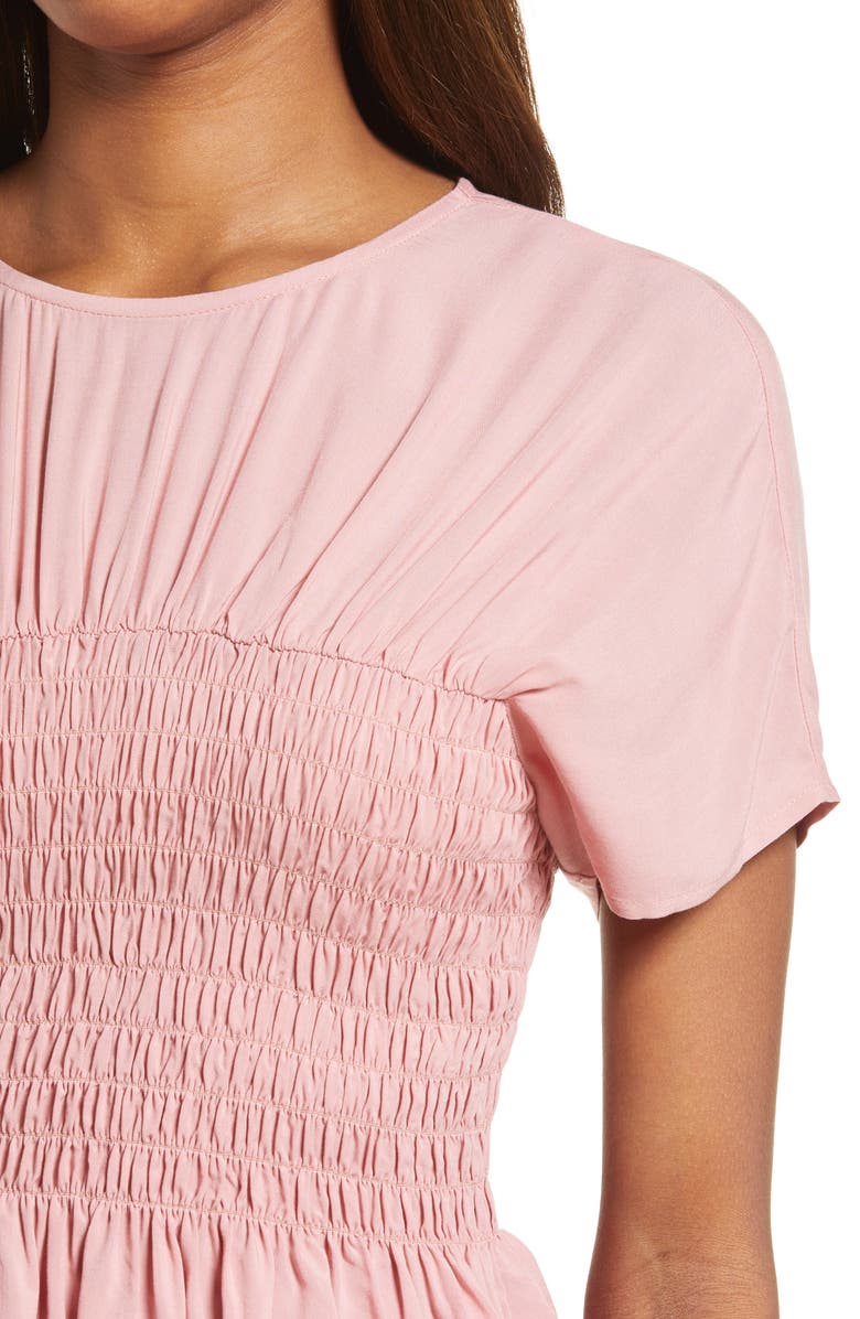 WAYF Aiden Smocked Ruffle Top, Alternate, color, 