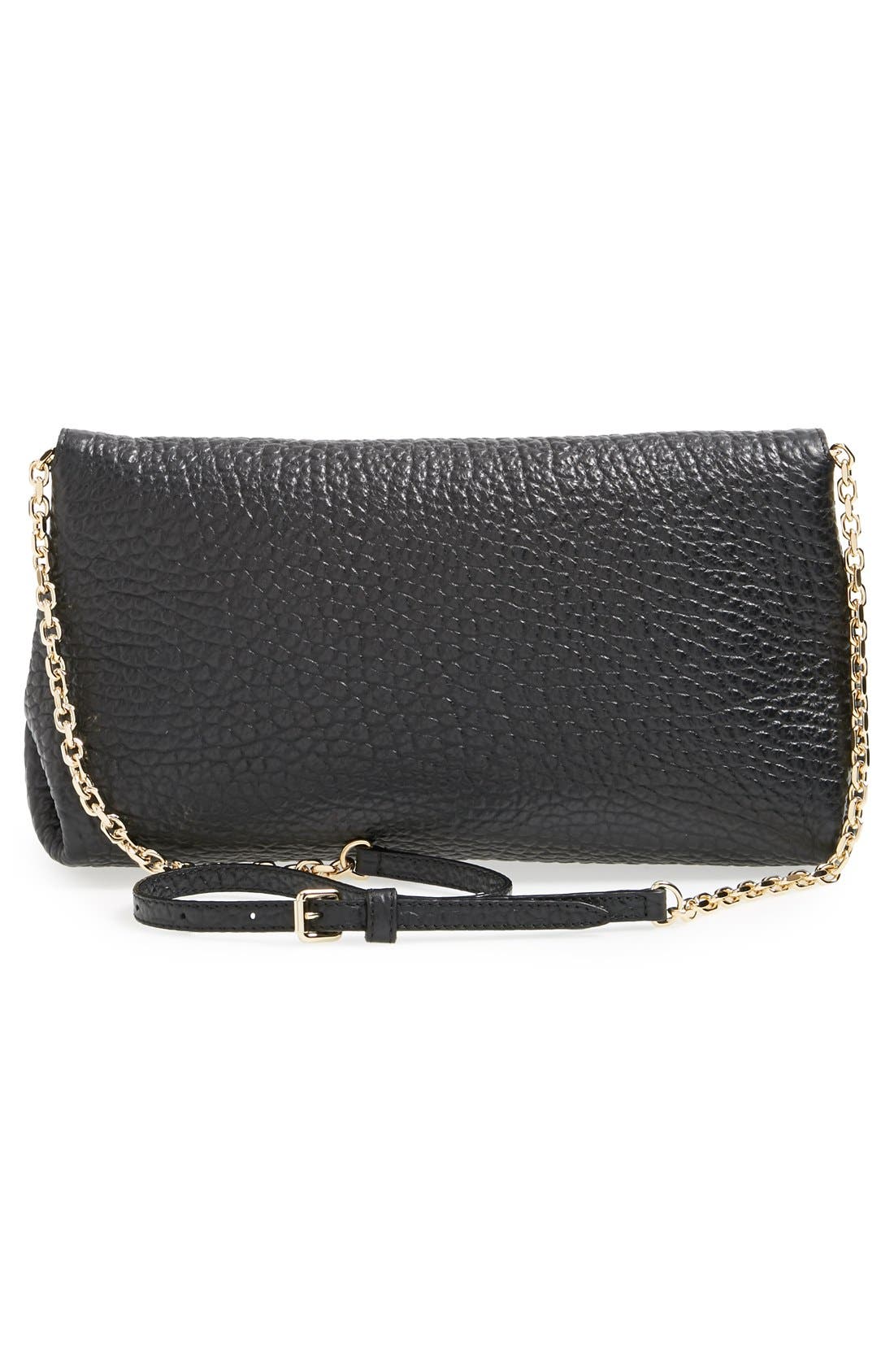 Burberry 'Medium Mildenhall' Signature Grain Leather Convertible Crossbody Bag, Alternate, color, 