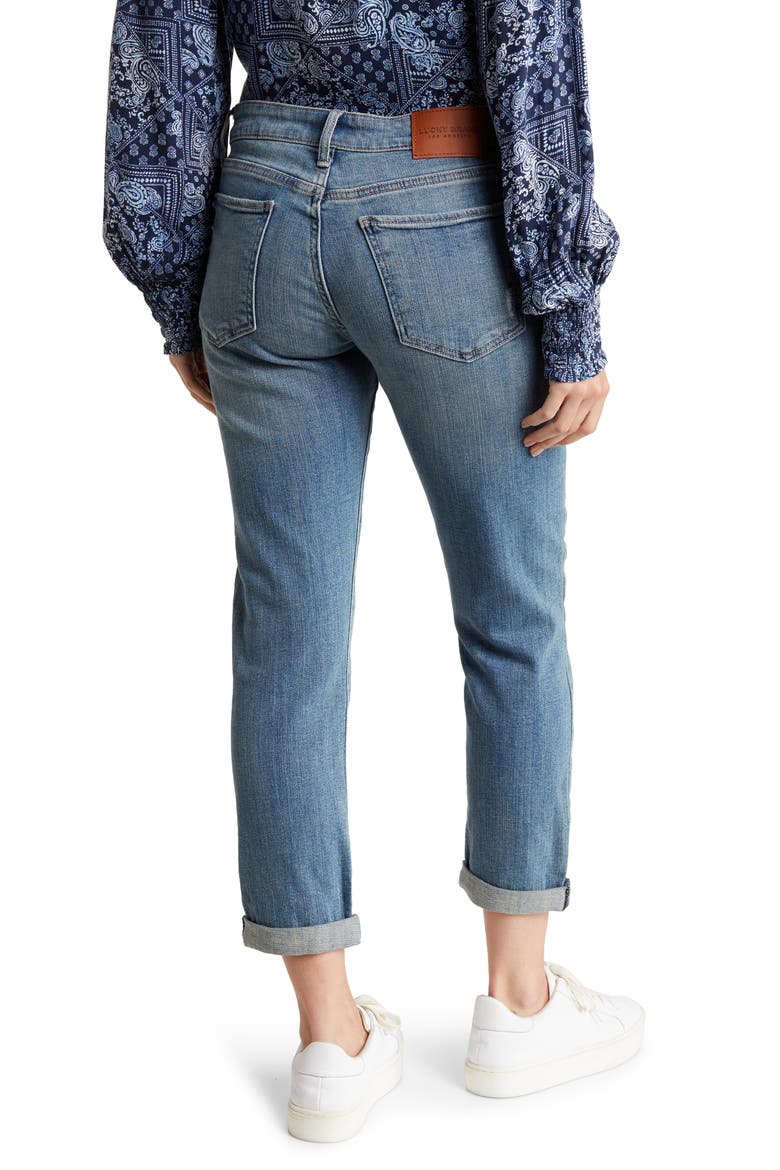 Sienna Crop Cuffed Slim Boyfriend Jeans, Alternate, color, AZURE BAY CLEAN
