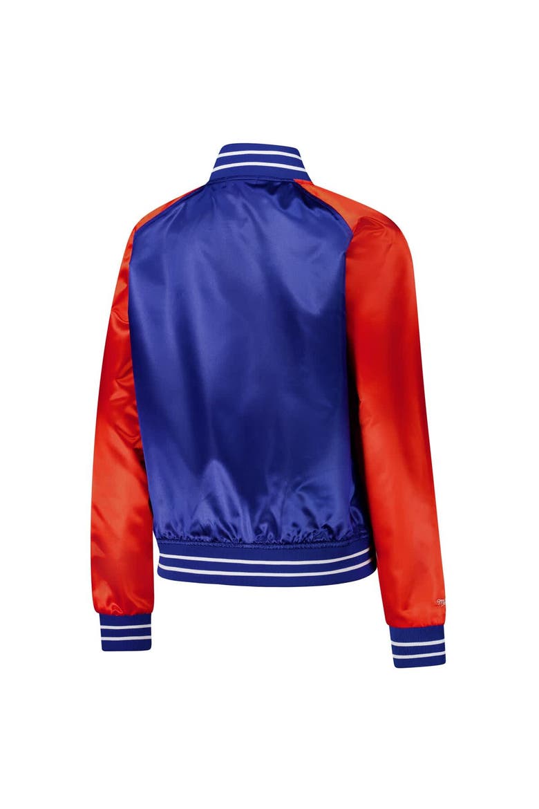 Women's Mitchell & Ness Royal Denver Broncos Team 2.0 Satin Raglan Full-Snap Jacket, Alternate, color, Royal