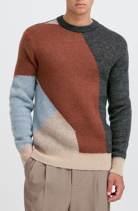 Noe Colorblock Crewneck Sweater