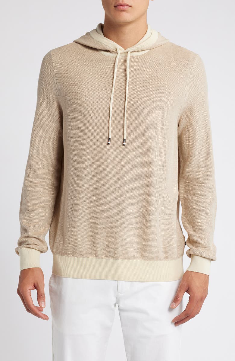 BOSS Trapani Mesh Sweater Hoodie, Main, color,